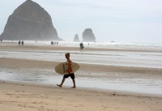 Cannon Beach Paddle Boarder 6154 Copyright Shelagh Donnelly